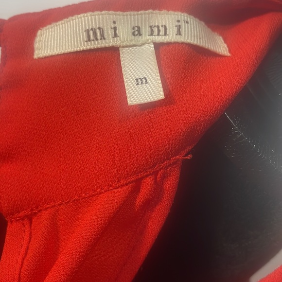 Red Miami Mini Dress, Size Medium, with Back cut outs, sleeveless - Picture 5 of 7